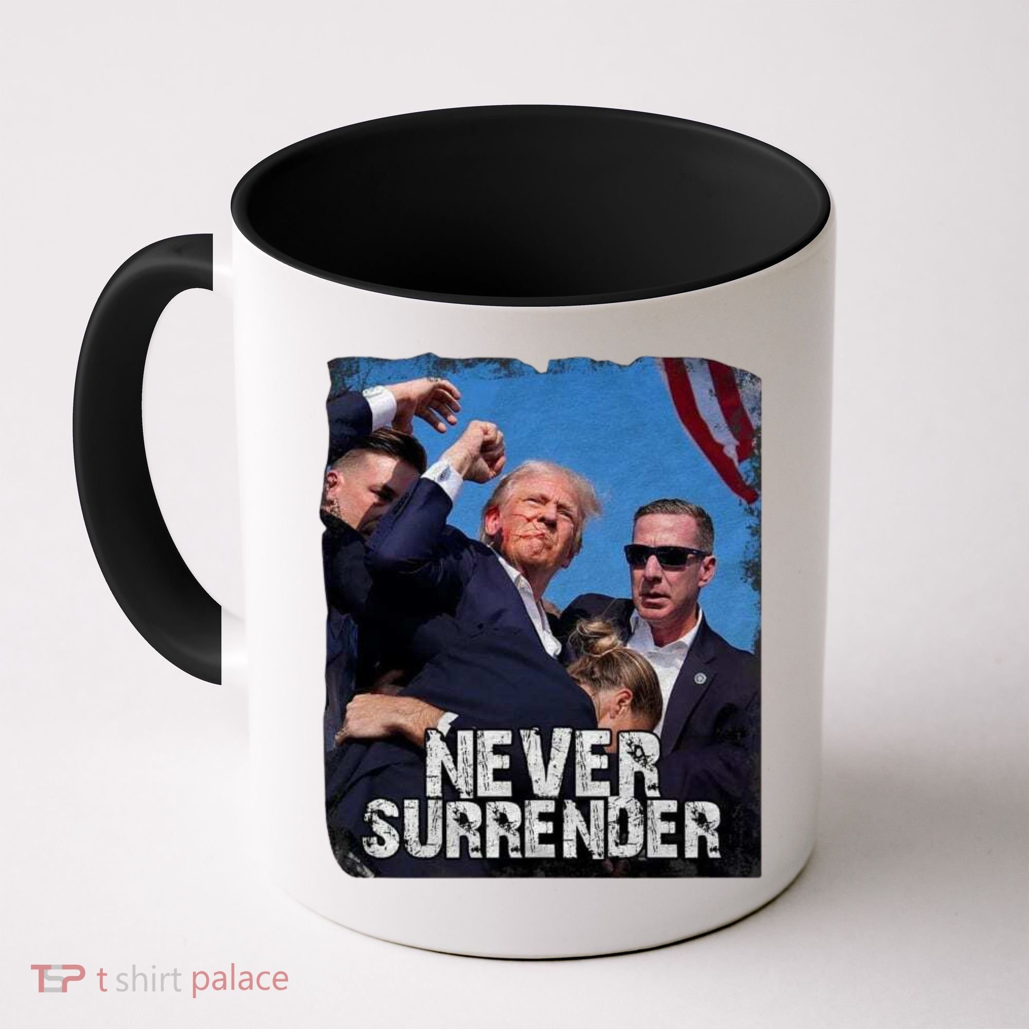 Pray For President Trump Never Surrender Coffee Mug