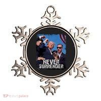 Pray For President Trump Never Surrender Ornament thumb 0