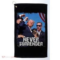 Pray For President Trump Never Surrender Golf Towel thumb 0