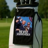 Pray For President Trump Never Surrender Golf Towel thumb 2