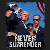 Pray For President Trump Never Surrender Golf Towel thumb 3