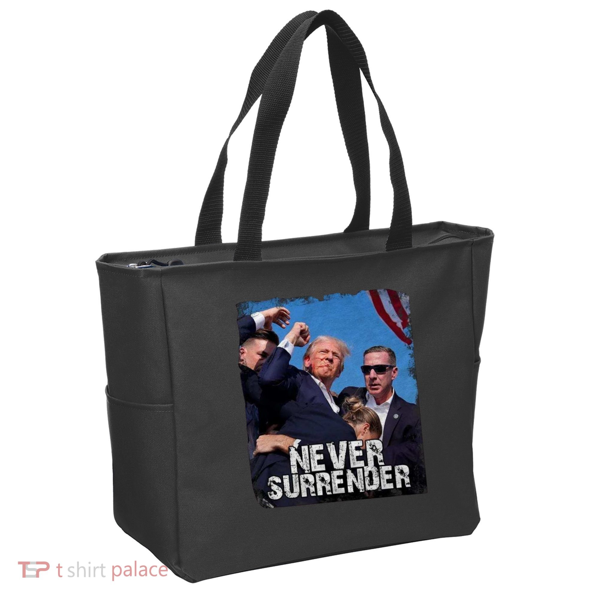 Pray For President Trump Never Surrender Tote Bag