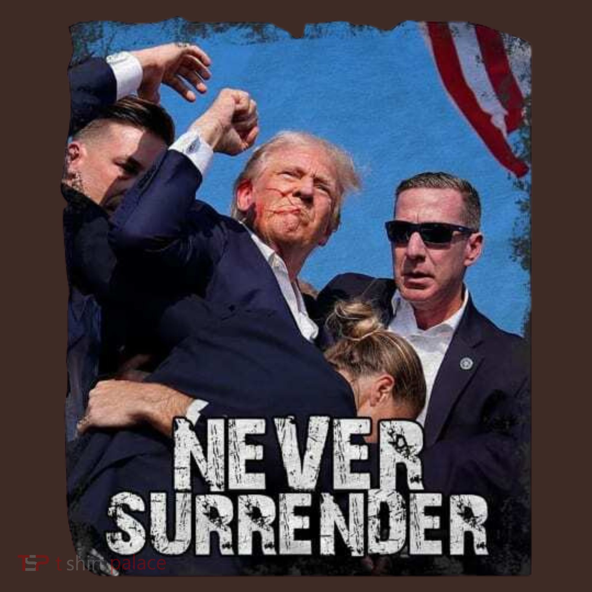 Pray For President Trump Never Surrender Apron