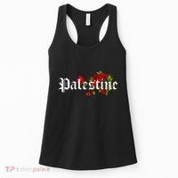 Palestine Free Palestine Free Gaza Palestine Flag Arabic Women's Tank Top thumb 0