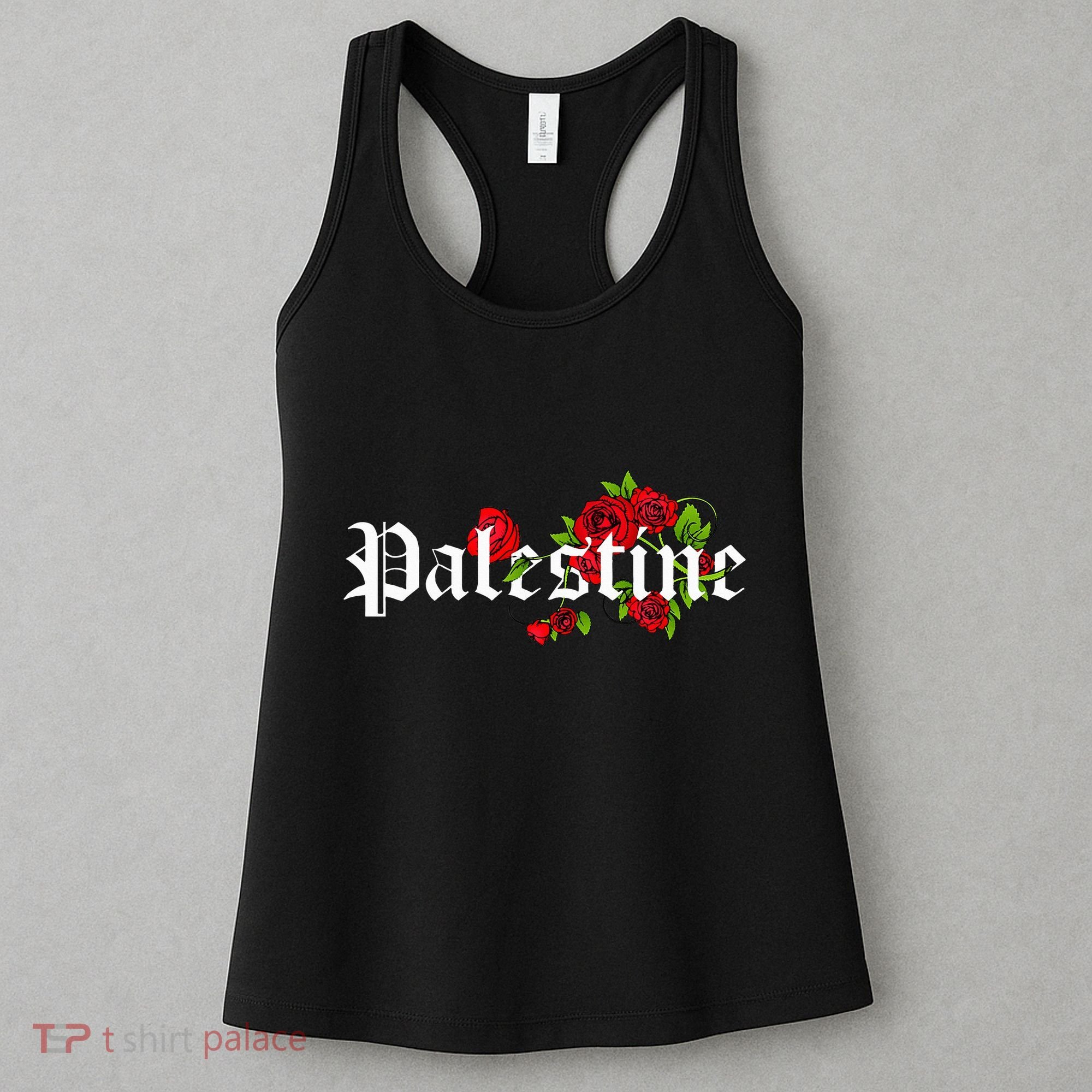 Palestine Free Palestine Free Gaza Palestine Flag Arabic Women's Tank Top