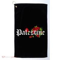 Palestine Free Palestine Free Gaza Palestine Flag Arabic Golf Towel thumb 0