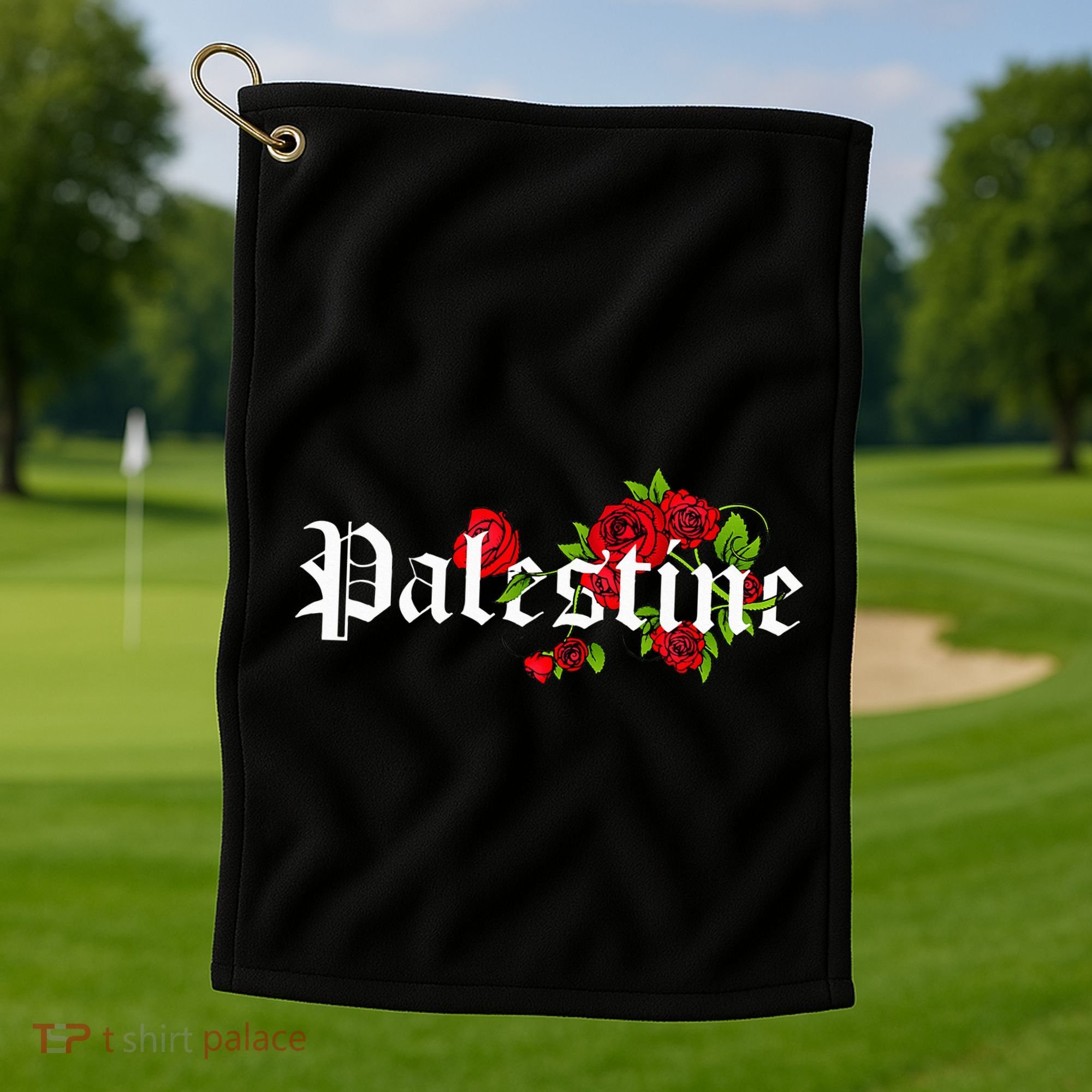 Palestine Free Palestine Free Gaza Palestine Flag Arabic Golf Towel