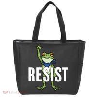 Portland Frog Protest Resist Tote Bag thumb 0