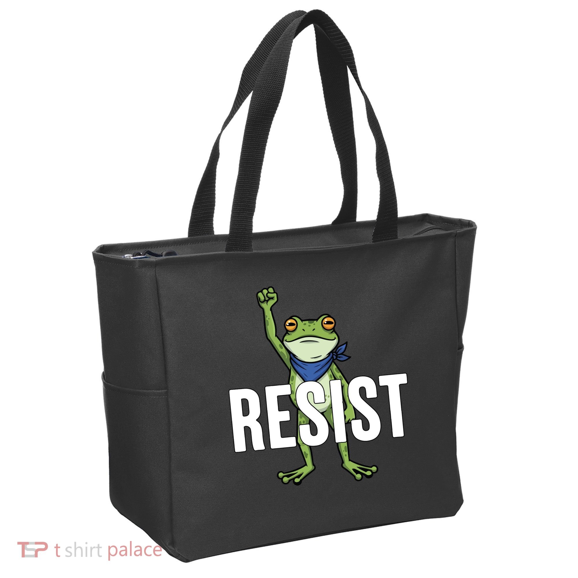 Portland Frog Protest Resist Tote Bag