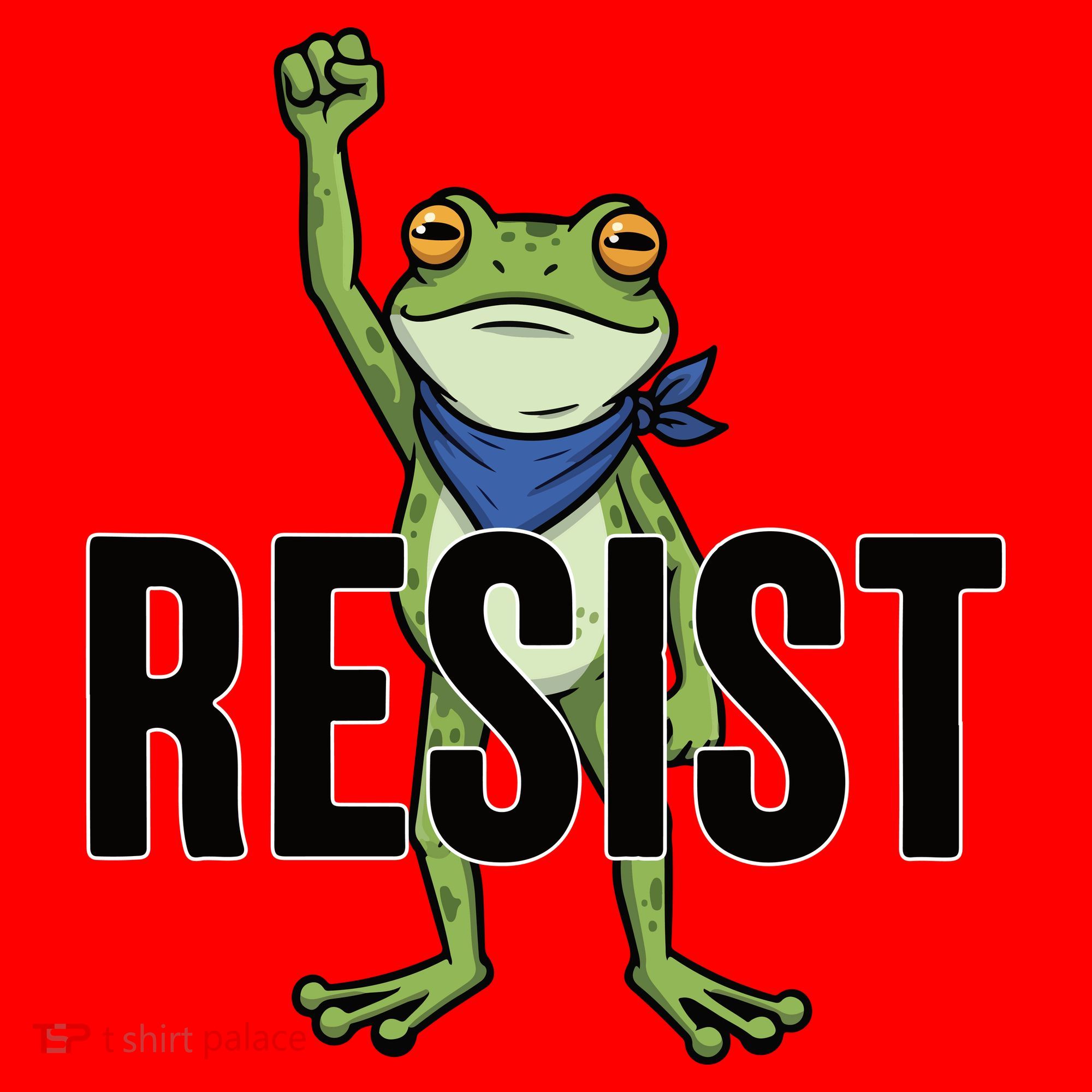 Portland Frog Protest Resist Santa Hat