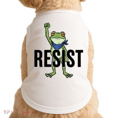Portland Frog Protest Resist Doggie Tank