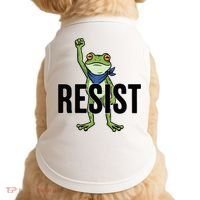 Portland Frog Protest Resist Doggie Tank thumb 0
