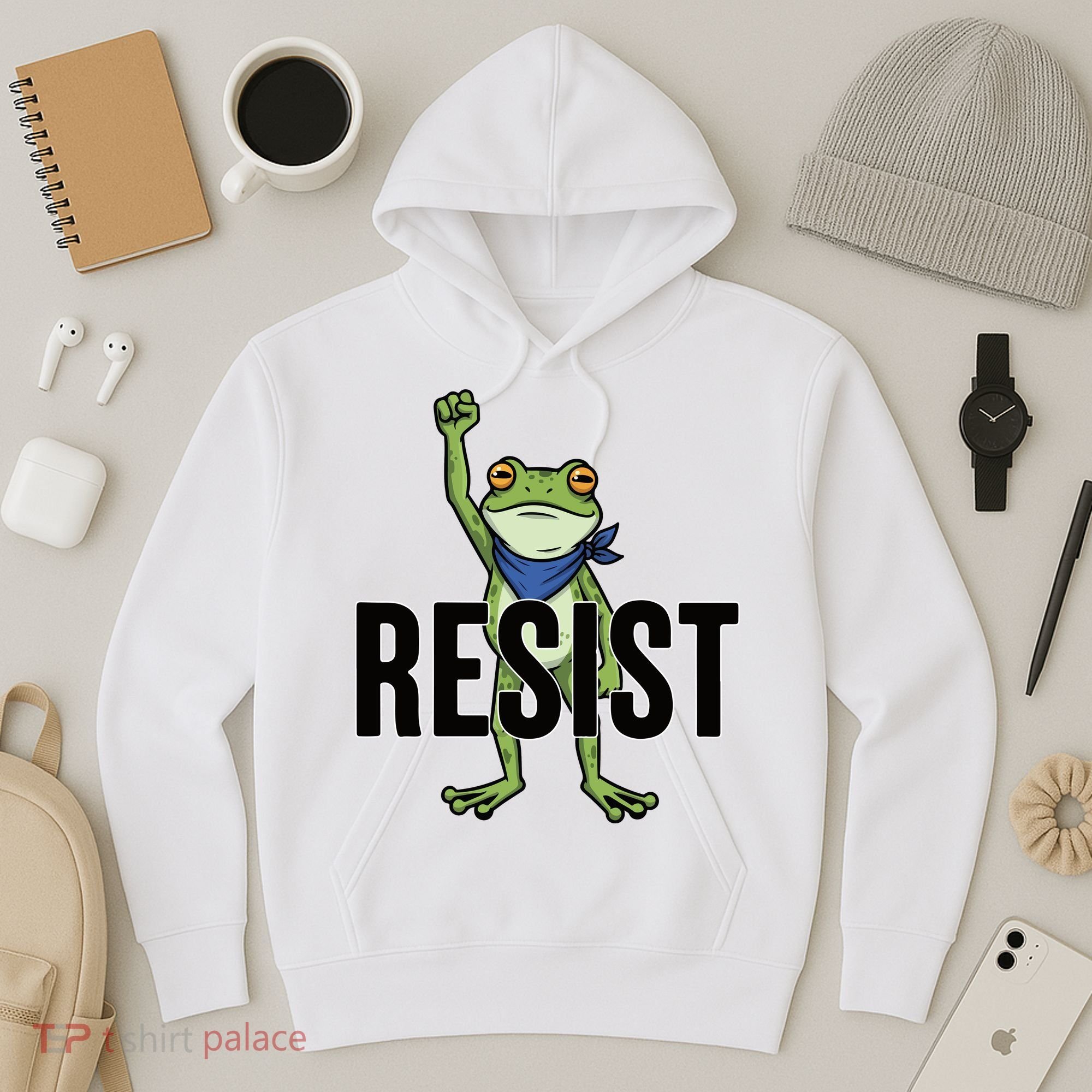 Portland Frog Protest Resist Hoodie