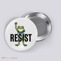 Portland Frog Protest Resist Button thumb 0