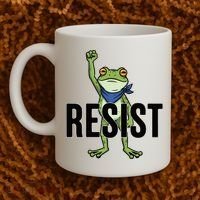 Portland Frog Protest Resist Coffee Mug thumb 2