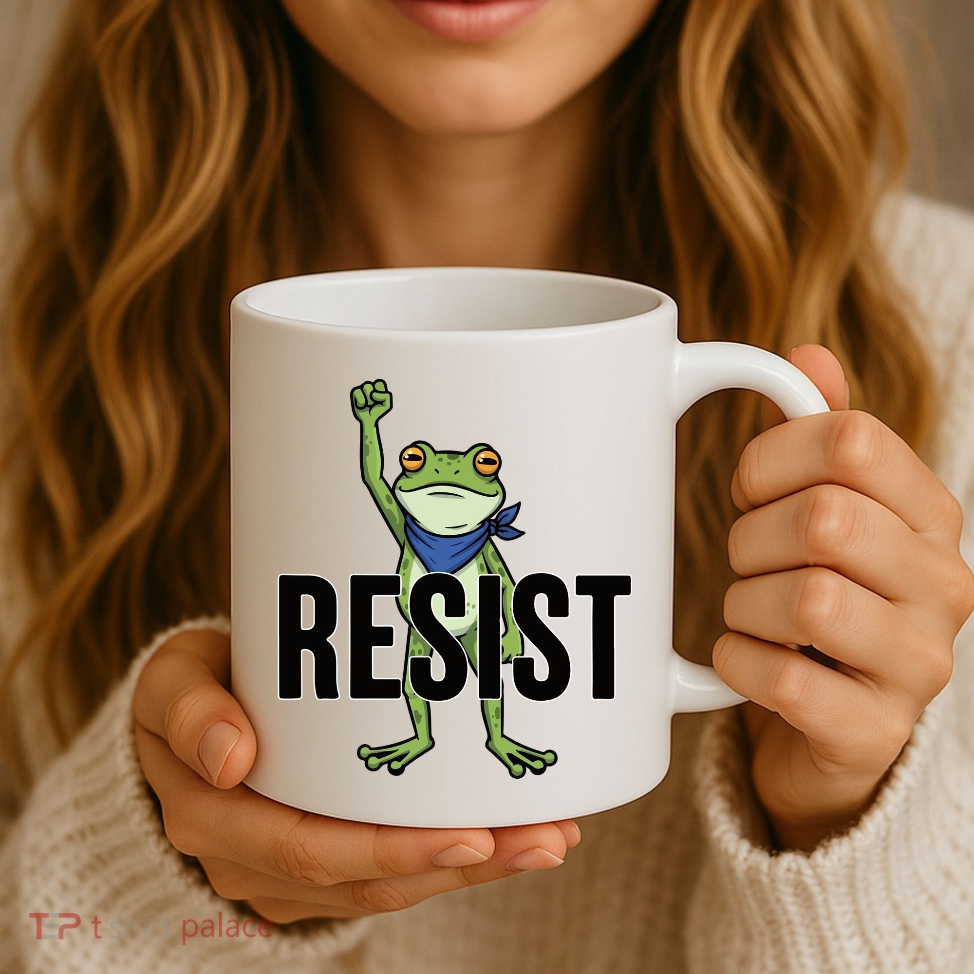 Portland Frog Protest Resist Coffee Mug
