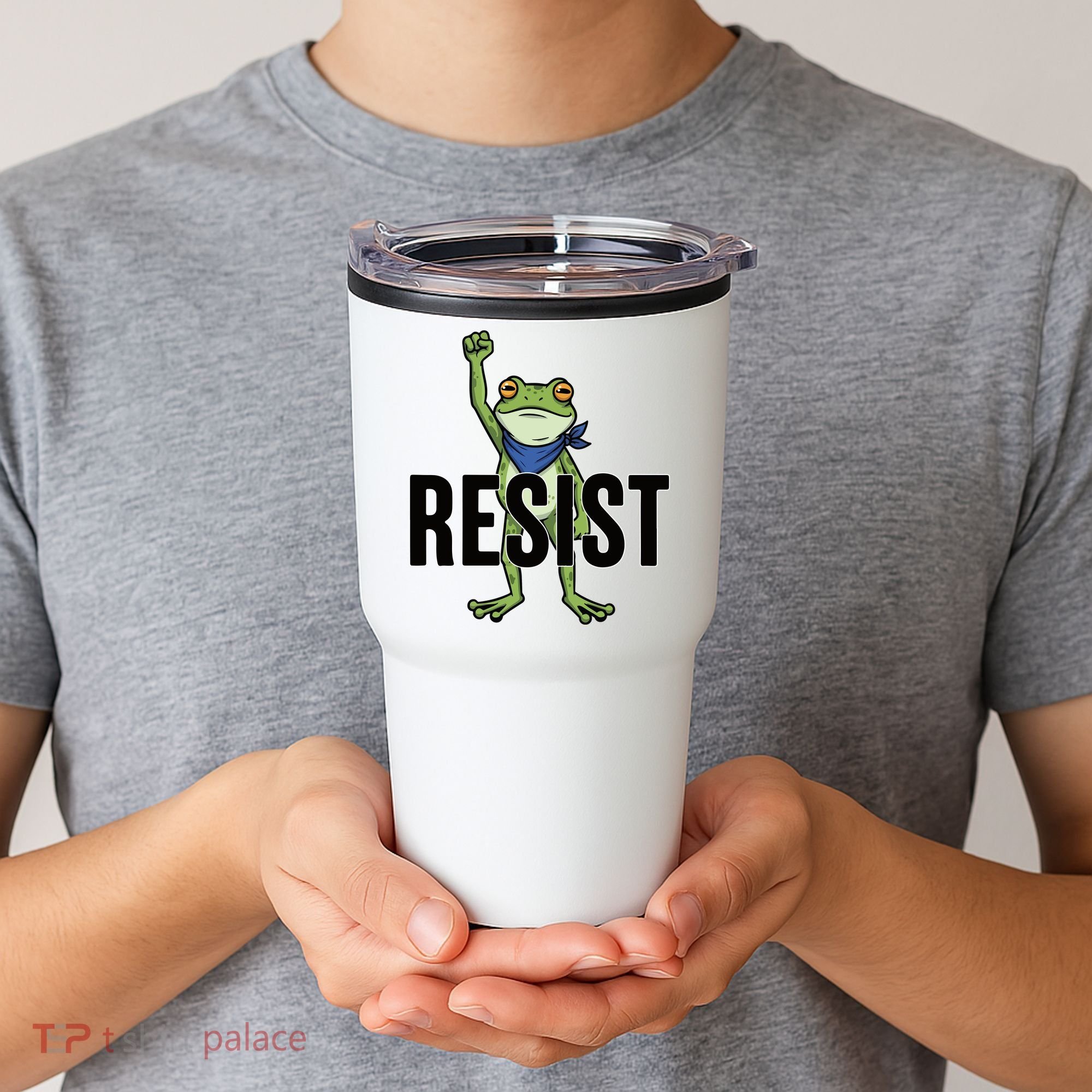 Portland Frog Protest Resist Tumbler