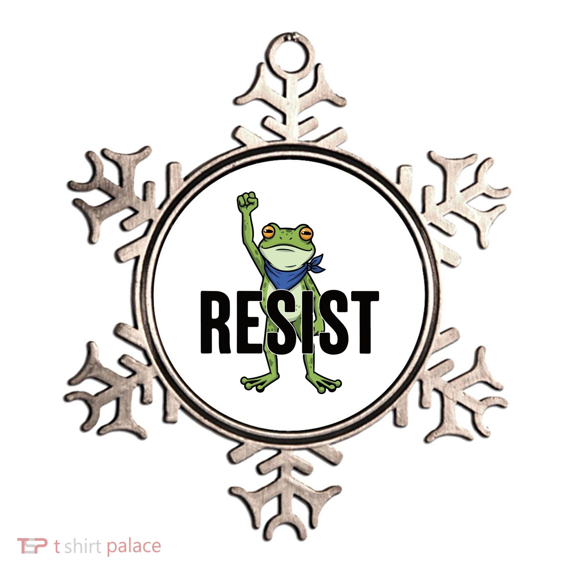 Portland Frog Protest Resist Ornament
