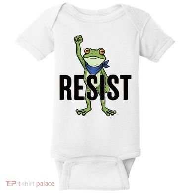 Portland Frog Protest Resist Baby Bodysuit
