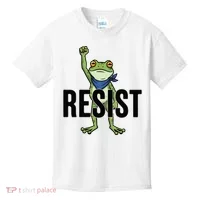Portland Frog Protest Resist Kids T-Shirt thumb 0