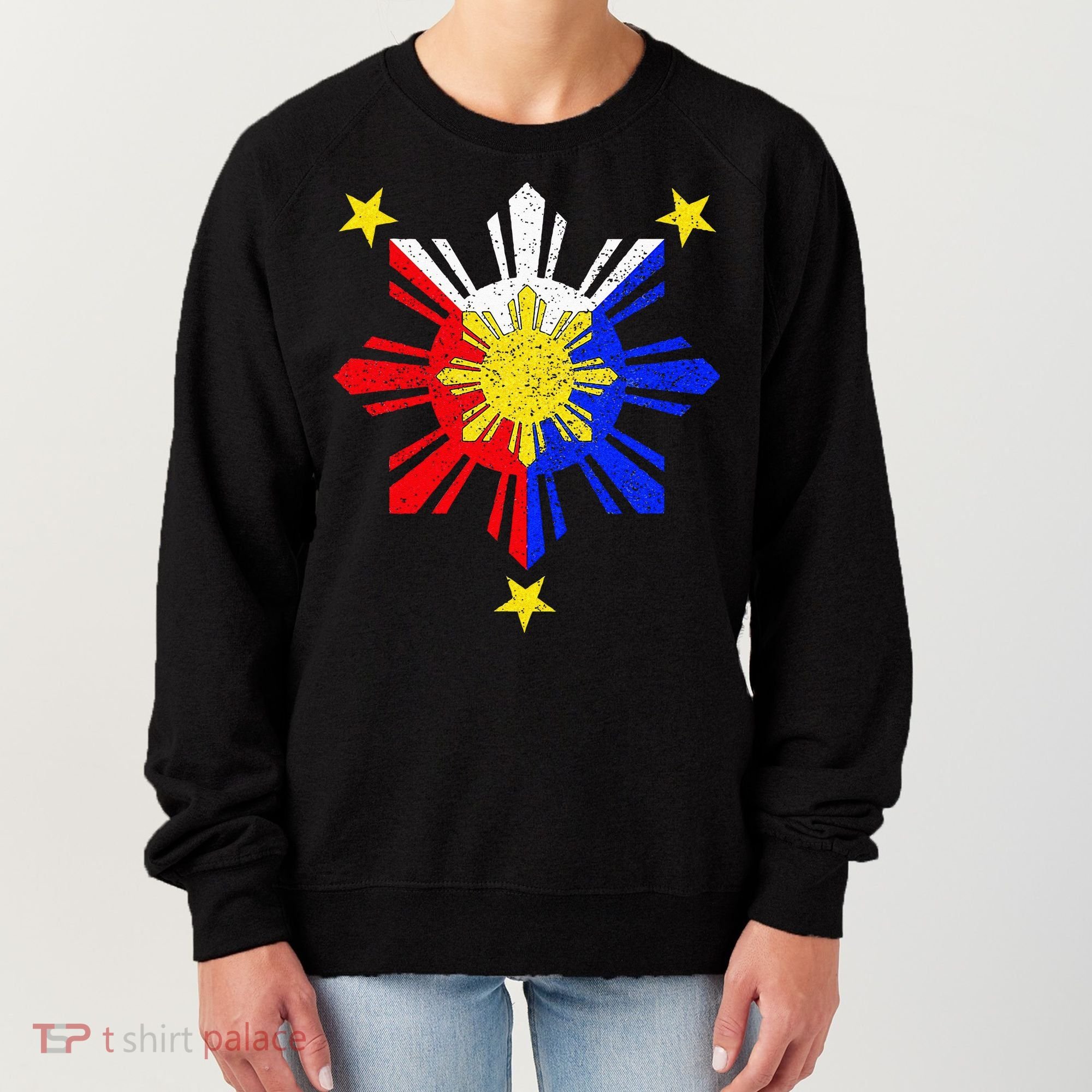 Pinoy Filipino Philippine Flag Sun Women's Sweatshirt
