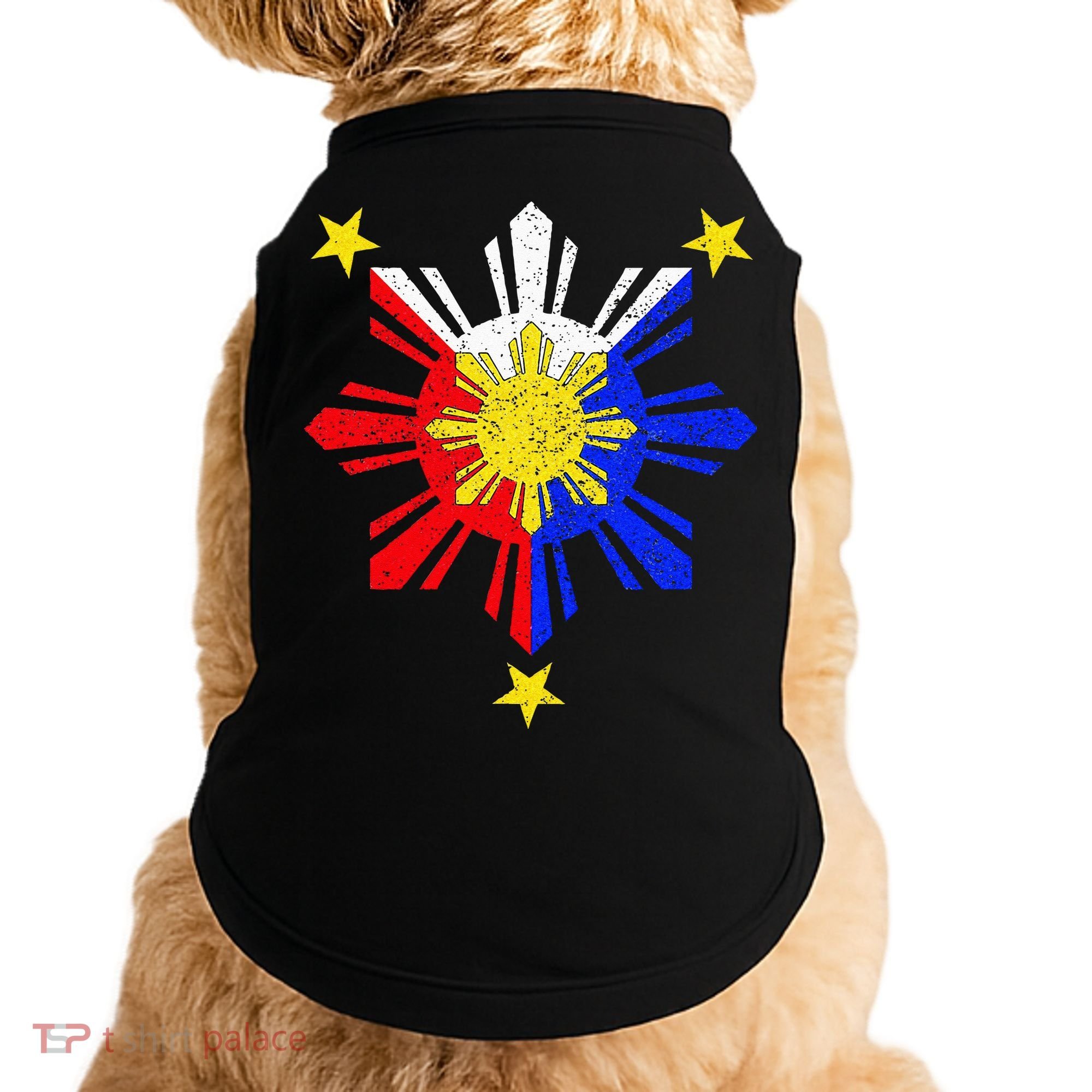 Pinoy Filipino Philippine Flag Sun Doggie Tank