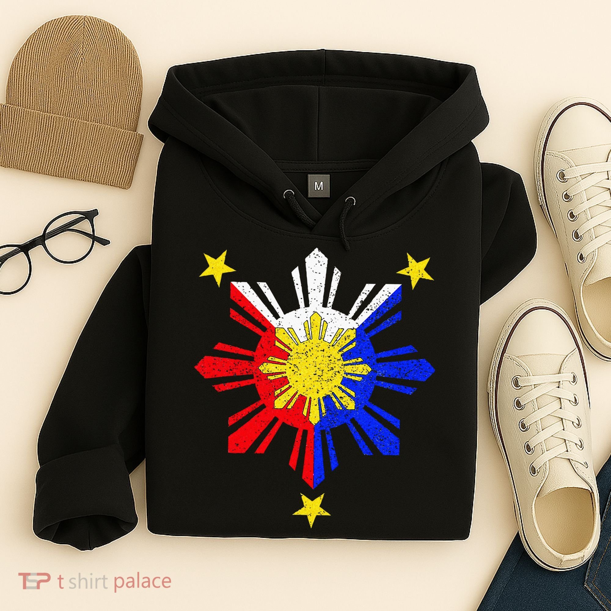 Pinoy Filipino Philippine Flag Sun Hoodie