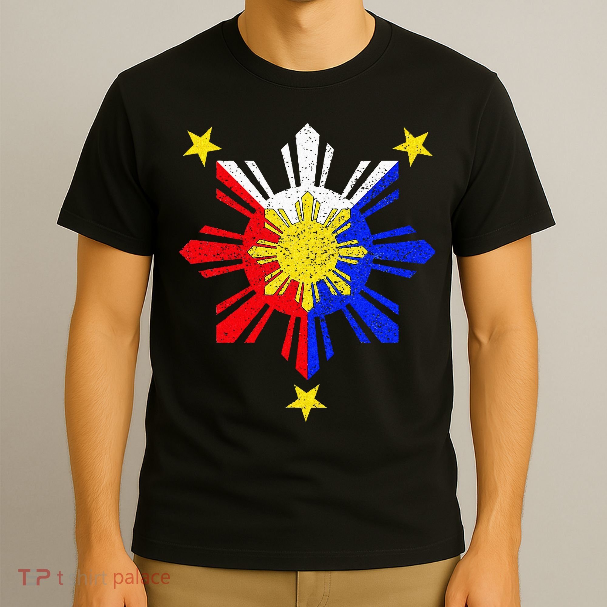 Pinoy Filipino Philippine Flag Sun T-Shirt