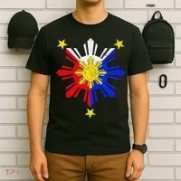 Pinoy Filipino Philippine Flag Sun T-Shirt thumb 6