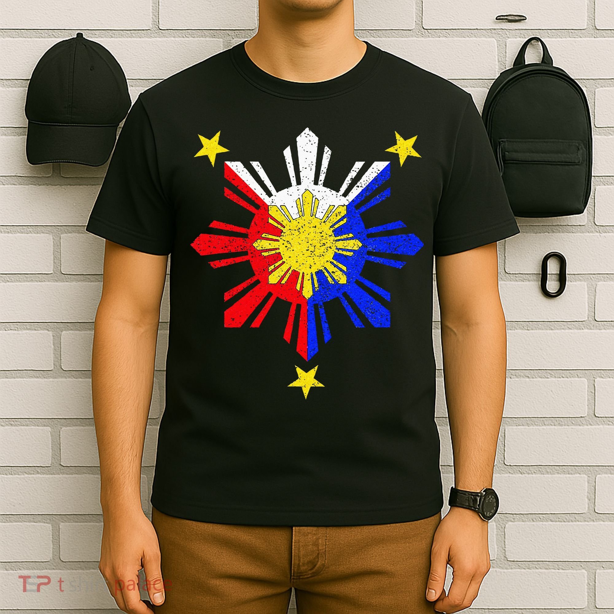 Pinoy Filipino Philippine Flag Sun T-Shirt