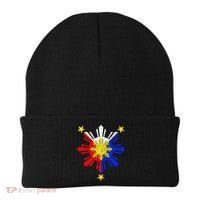 Pinoy Filipino Philippine Flag Sun Beanie thumb 0