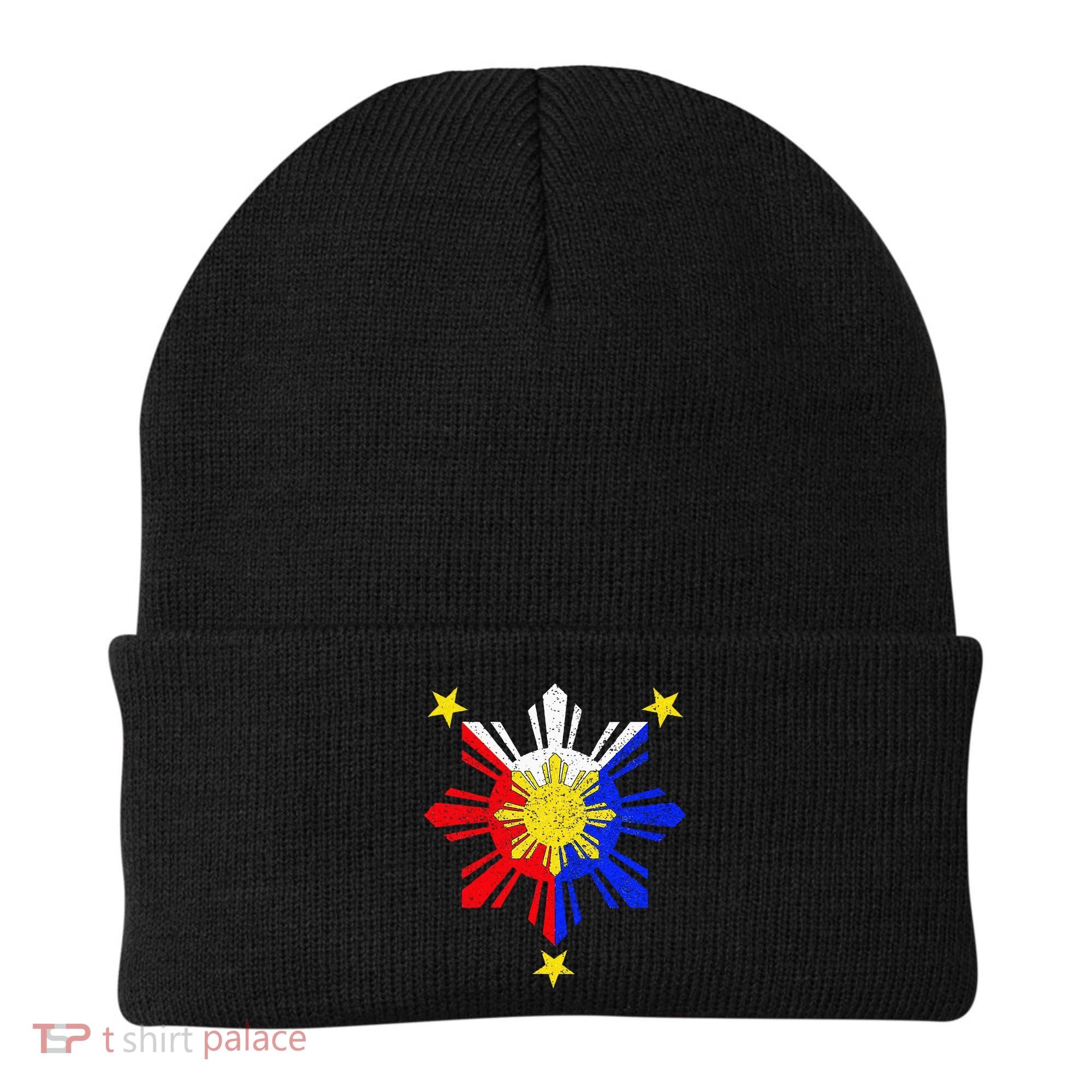 Pinoy Filipino Philippine Flag Sun Beanie