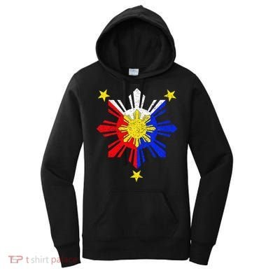 Pinoy Filipino Philippine Flag Sun Women's Hoodie