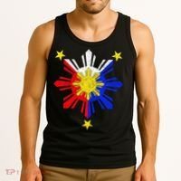 Pinoy Filipino Philippine Flag Sun Tank Top thumb 3