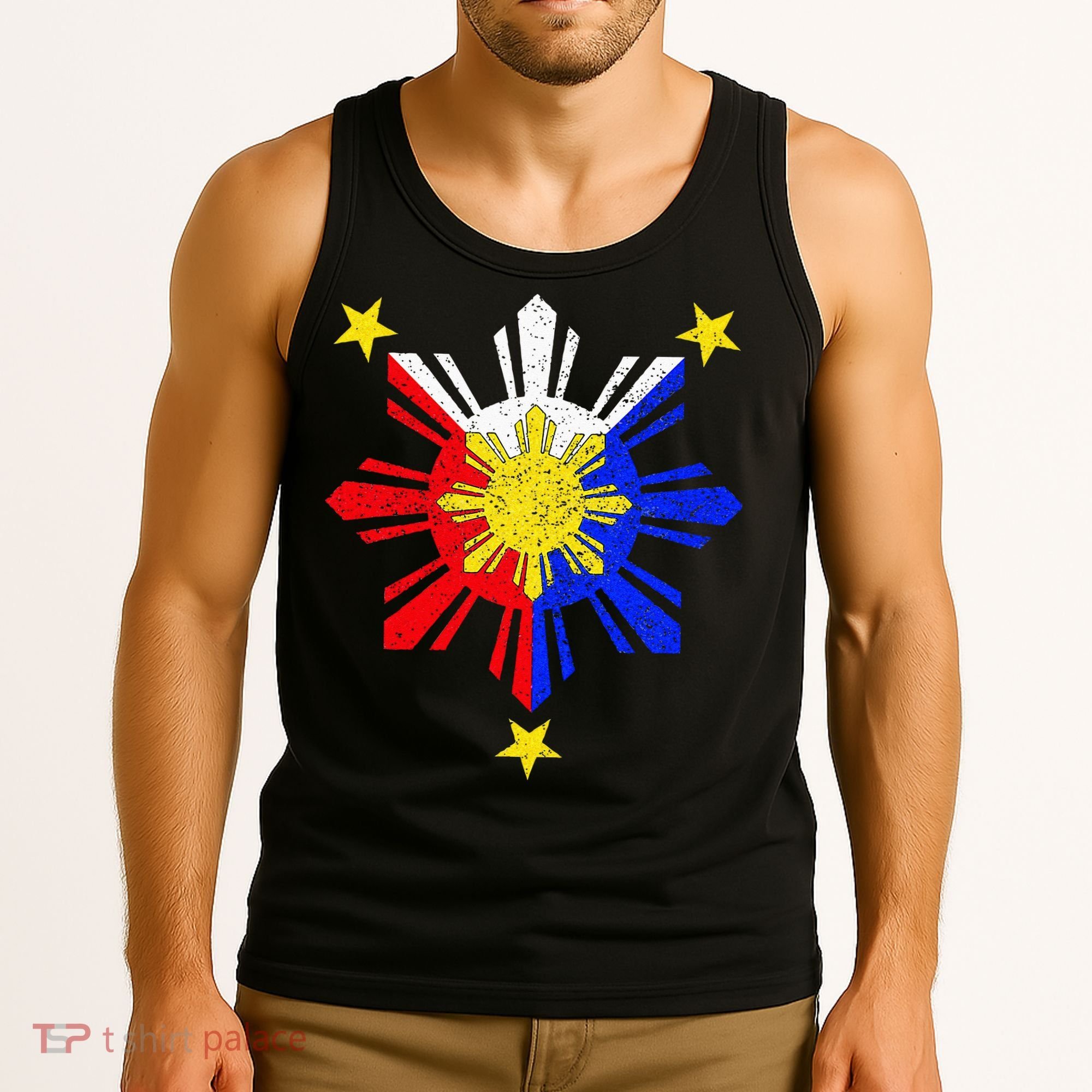 Pinoy Filipino Philippine Flag Sun Tank Top