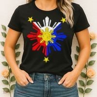 Pinoy Filipino Philippine Flag Sun Women's T-Shirt thumb 2