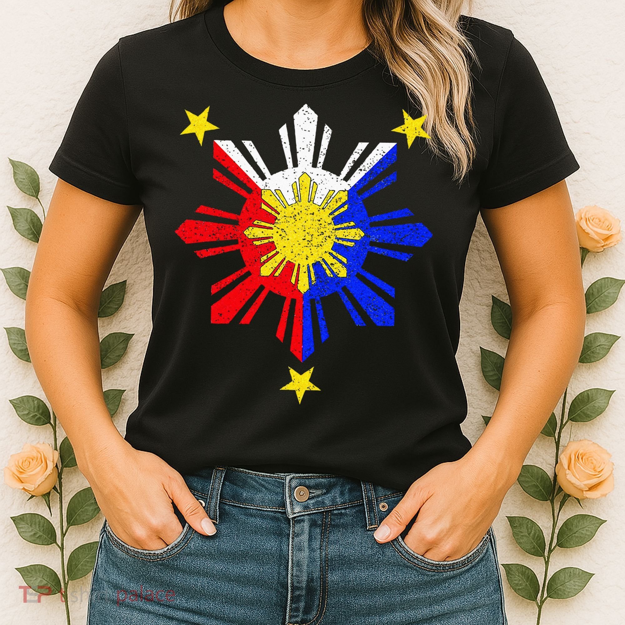 Pinoy Filipino Philippine Flag Sun Women's T-Shirt