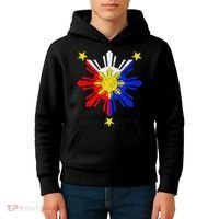 Pinoy Filipino Philippine Flag Sun Kids Hoodie thumb 4