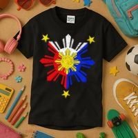 Pinoy Filipino Philippine Flag Sun Kids T-Shirt thumb 3