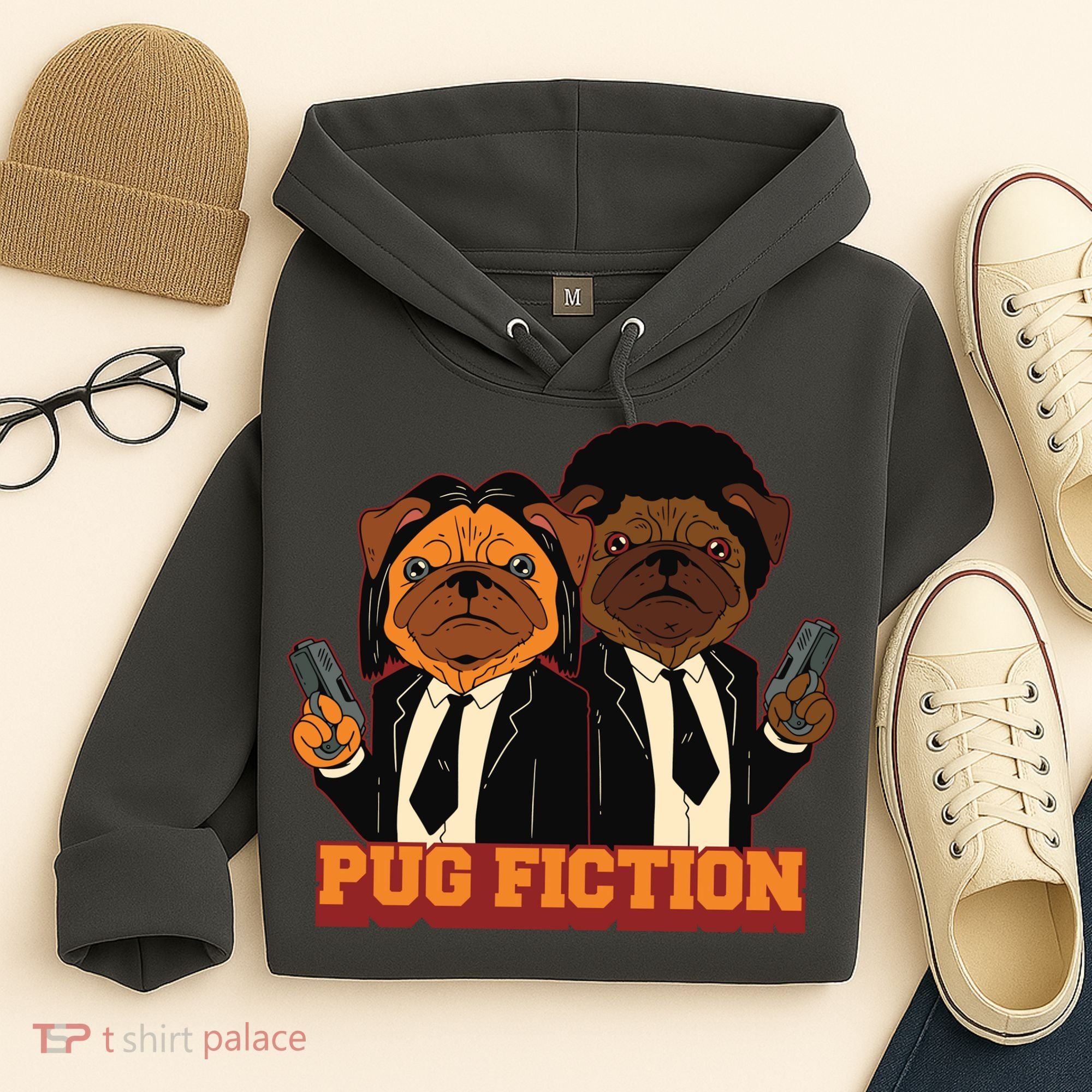 Pug Fiction Hoodie