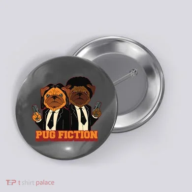 Pug Fiction Button