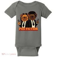 Pug Fiction Baby Bodysuit thumb 0