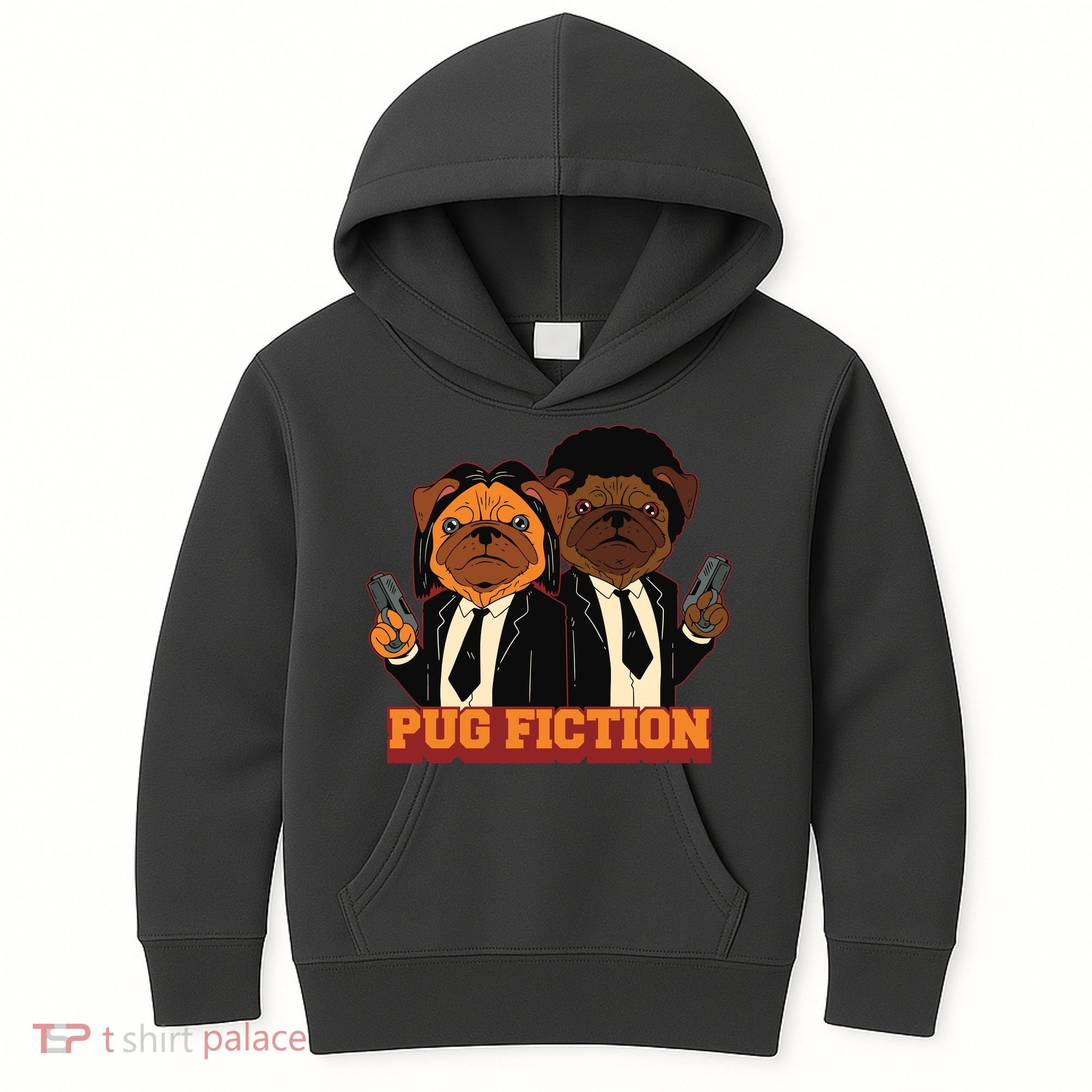 Pug Fiction Kids Hoodie
