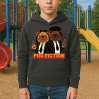 Pug Fiction Kids Hoodie thumb 2