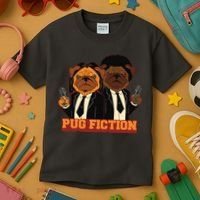 Pug Fiction Kids T-Shirt thumb 3