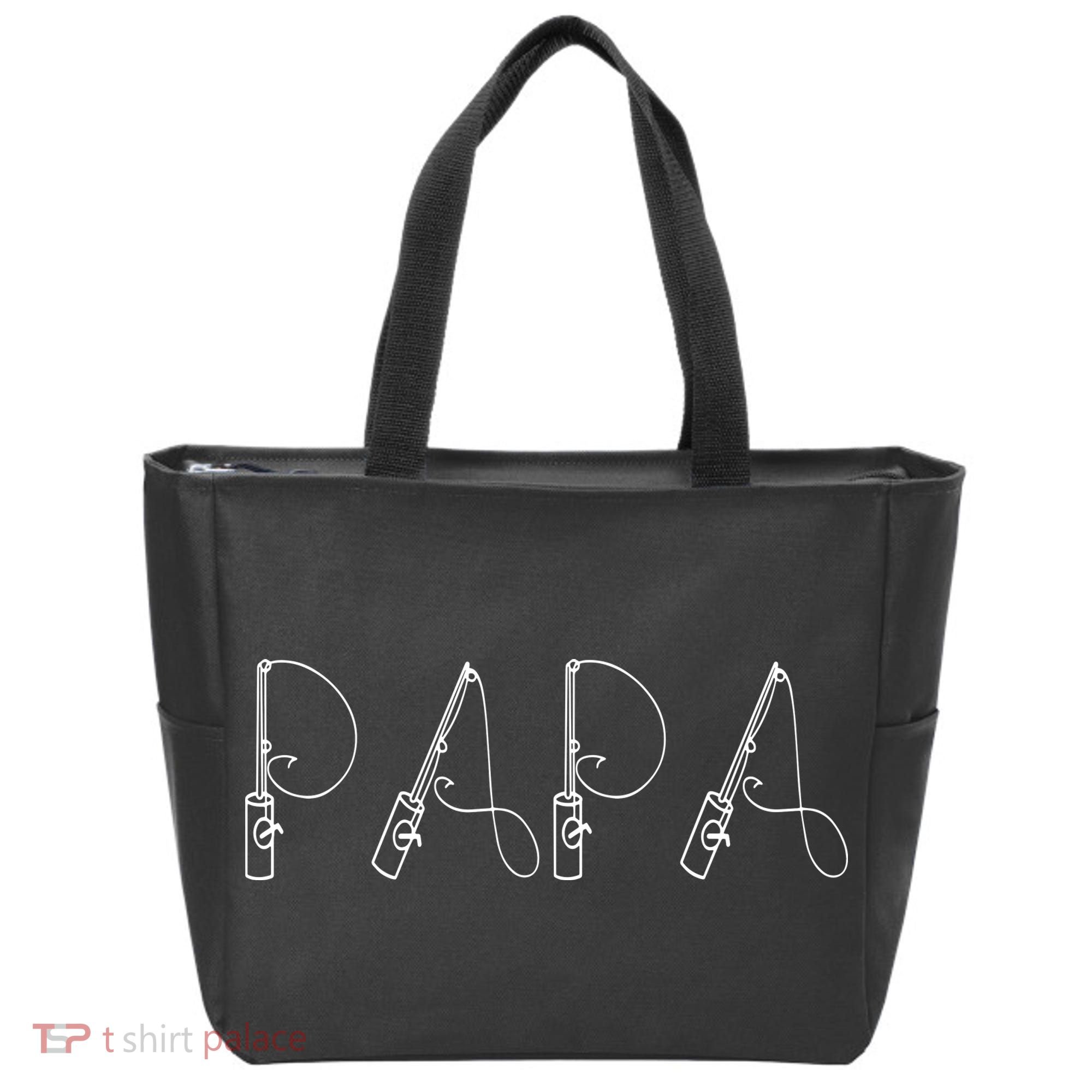 Papa Fishing Tote Bag