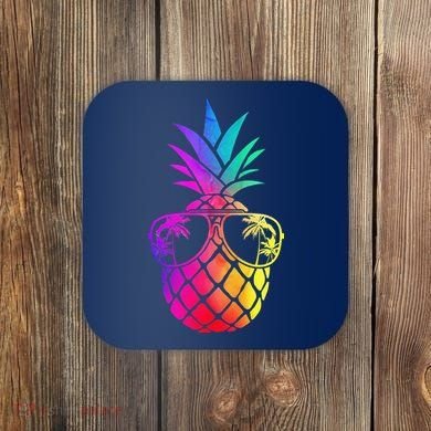 Pineapple Funny Pineapple Hawaii Summer Pineapple Coaster