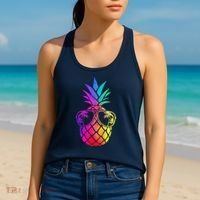 Pineapple Funny Pineapple Hawaii Summer Pineapple Women's Tank Top thumb 2