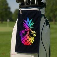 Pineapple Funny Pineapple Hawaii Summer Pineapple Golf Towel thumb 2