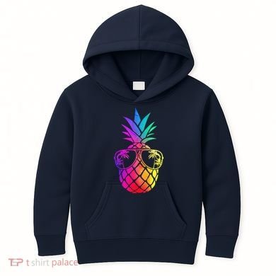Pineapple Funny Pineapple Hawaii Summer Pineapple Kids Hoodie